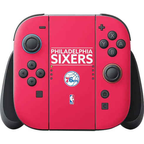 NBA Philadelphia 76ers Standard - Red Nintendo Switch 2 (2025) Joy-Con Controller Skin