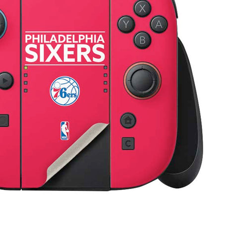 NBA Philadelphia 76ers Standard - Red Nintendo Switch 2 (2025) Joy-Con Controller Skin