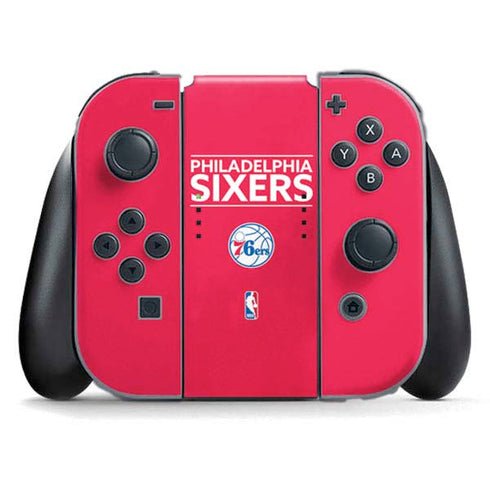 NBA Philadelphia 76ers Standard - Red Nintendo Switch (2017-2021) Joy-Con Controller Skin