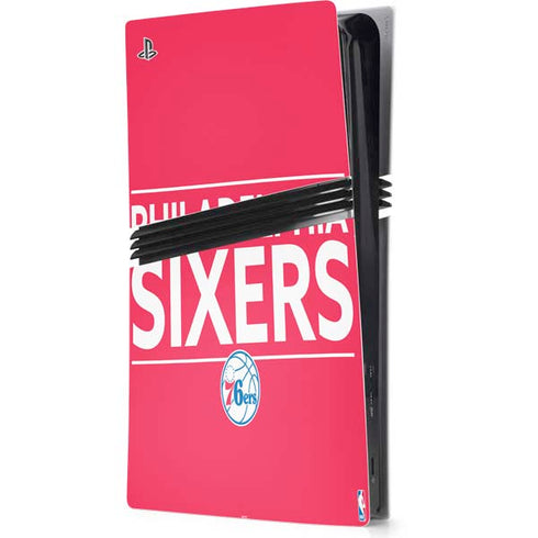 NBA Philadelphia 76ers Standard - Red PS5 Pro Console Skin