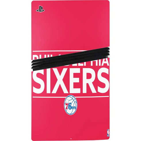 NBA Philadelphia 76ers Standard - Red PS5 Pro Console Skin
