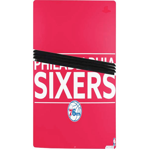 NBA Philadelphia 76ers Standard - Red PS5 Pro Console Skin