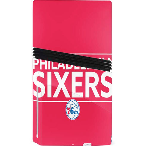 NBA Philadelphia 76ers Standard - Red PS5 Pro Disk Console Skin