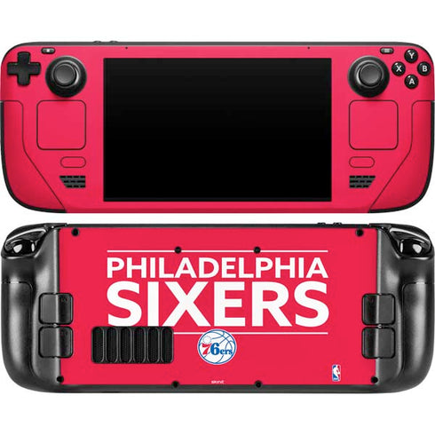 NBA Philadelphia 76ers Standard - Red Steam Deck Handheld Gaming Computer OLED Skin
