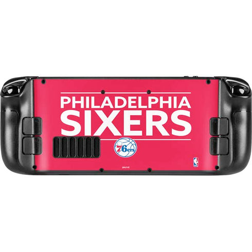 NBA Philadelphia 76ers Standard - Red Steam Deck Handheld Gaming Computer Skin