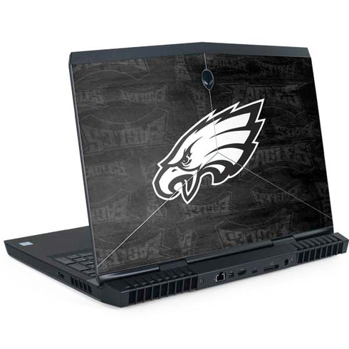 NFL Philadelphia Eagles Black & White Dell Alienware Skin