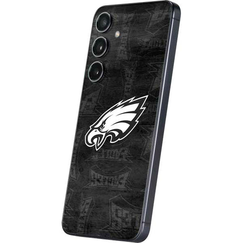 NFL Philadelphia Eagles Black & White Galaxy A16 5G Skin