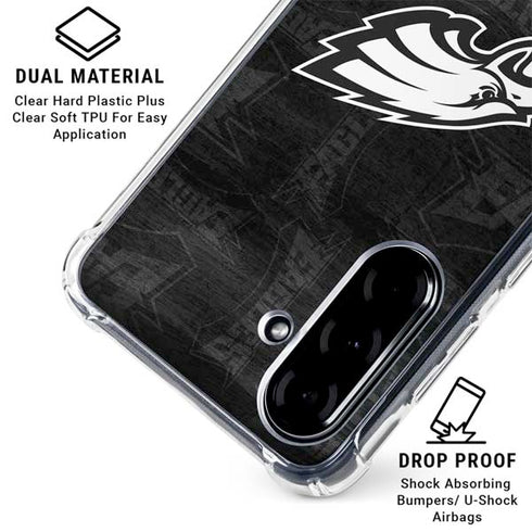 NFL Philadelphia Eagles Black & White Galaxy A36 5G Clear Case