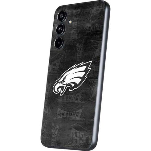 NFL Philadelphia Eagles Black & White Galaxy A54 5G Skin