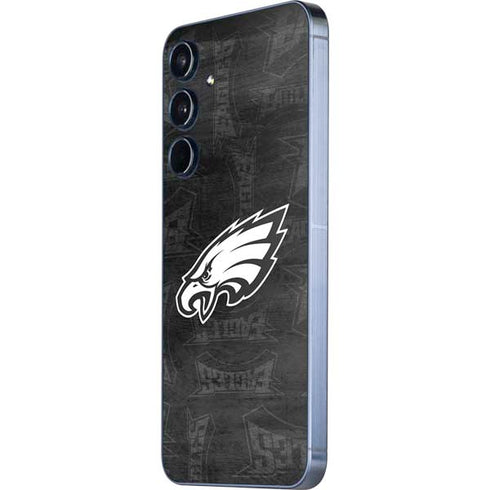 NFL Philadelphia Eagles Black & White Galaxy A55 5G Skin