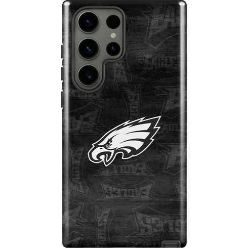 NFL Philadelphia Eagles Black & White Galaxy S23 Ultra Pro Case