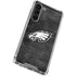 NFL Philadelphia Eagles Black & White Galaxy S24 FE Clear Case