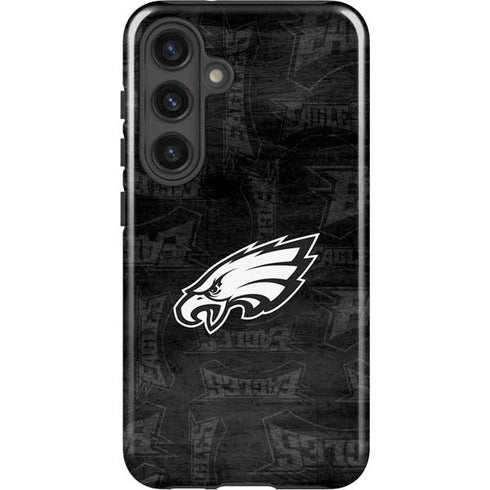 NFL Philadelphia Eagles Black & White Galaxy S25 Impact Case