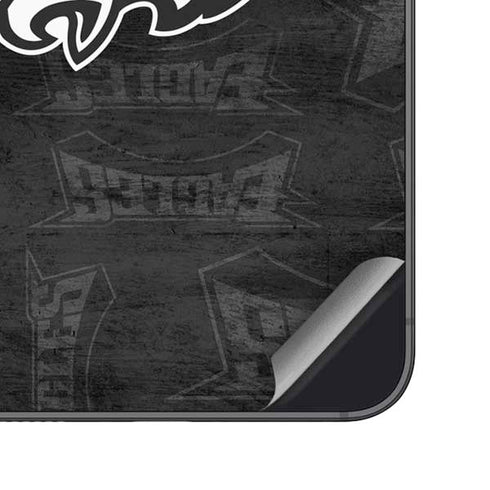 NFL Philadelphia Eagles Black & White Galaxy S24 Skin