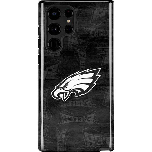 NFL Philadelphia Eagles Black & White Galaxy S25 Ultra Impact Case