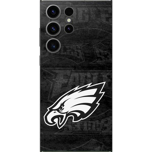 NFL Philadelphia Eagles Black & White Galaxy S25 Ultra Skin