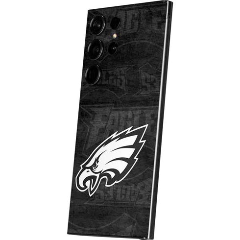 NFL Philadelphia Eagles Black & White Galaxy S25 Ultra Skin