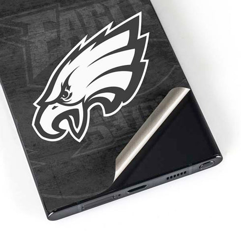 NFL Philadelphia Eagles Black & White Galaxy S25 Ultra Skin