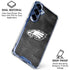 NFL Philadelphia Eagles Black & White Galaxy S25 Clear Case