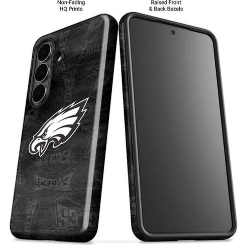 NFL Philadelphia Eagles Black & White Galaxy S26 Impact Case
