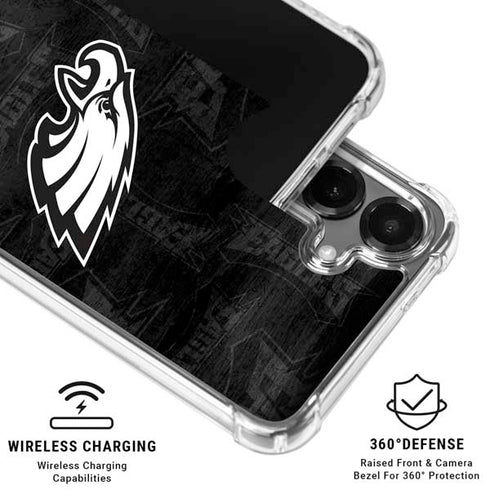 NFL Philadelphia Eagles Black & White Galaxy S26 Plus Clear Case