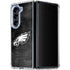 NFL Philadelphia Eagles Black & White Galaxy Z Fold5 5G Clear Case