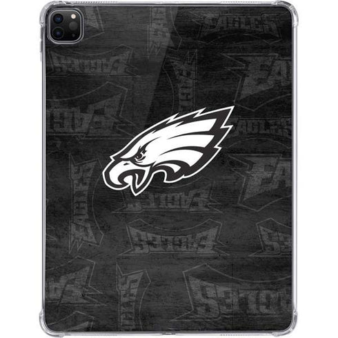 NFL Philadelphia Eagles Black & White iPad Pro 11in (2024) Clear Case