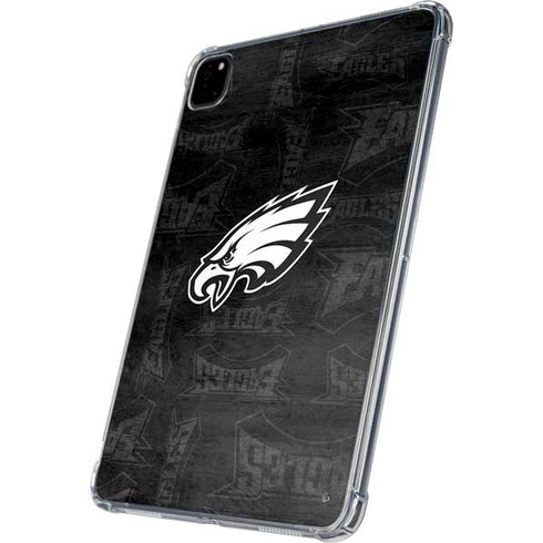 NFL Philadelphia Eagles Black & White iPad Pro 11in (2024) Clear Case
