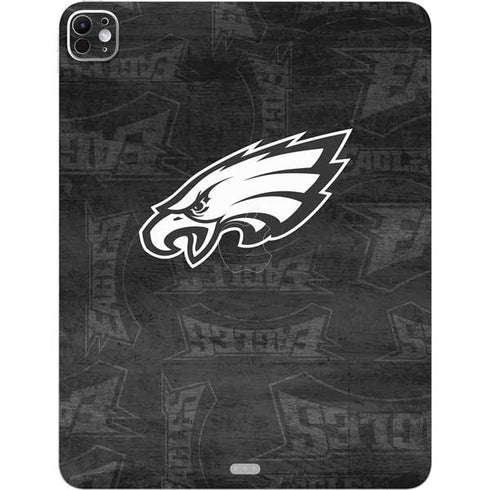NFL Philadelphia Eagles Black & White iPad Pro 13in M4 (2024) Skin