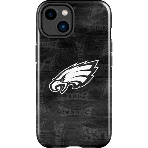 NFL Philadelphia Eagles Black & White iPhone 15 Impact Case