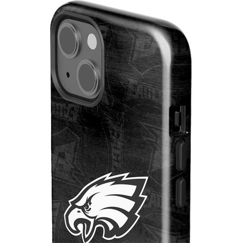 NFL Philadelphia Eagles Black & White iPhone 15 Impact Case