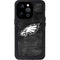 NFL Philadelphia Eagles Black & White iPhone 15 Pro Waterproof Case