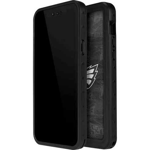 NFL Philadelphia Eagles Black & White iPhone 15 Pro Waterproof Case