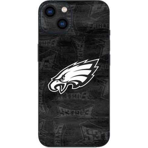 NFL Philadelphia Eagles Black & White iPhone 15 Skin