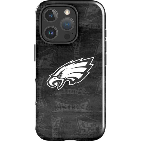 NFL Philadelphia Eagles Black & White iPhone 16 Pro Impact Case