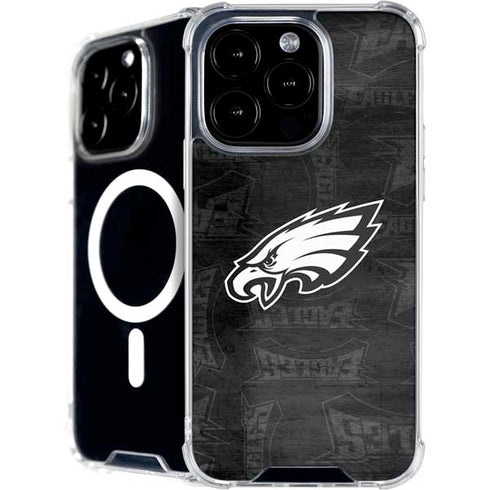 NFL Philadelphia Eagles Black & White iPhone 16 Pro MagSafe Case