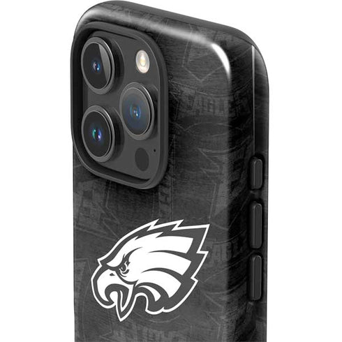 NFL Philadelphia Eagles Black & White iPhone 16 Pro Max Impact Case