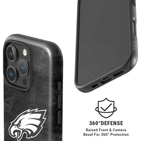 NFL Philadelphia Eagles Black & White iPhone 16 Pro Max Magsafe Impact Case