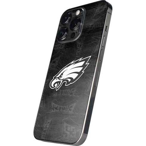 NFL Philadelphia Eagles Black & White iPhone 16 Pro Skin