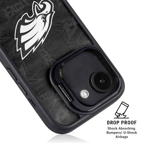 NFL Philadelphia Eagles Black & White iPhone 16e Kickstand Case