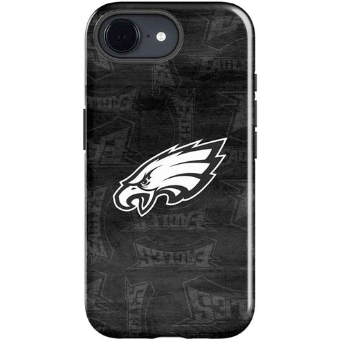 NFL Philadelphia Eagles Black & White iPhone 16e Impact Case