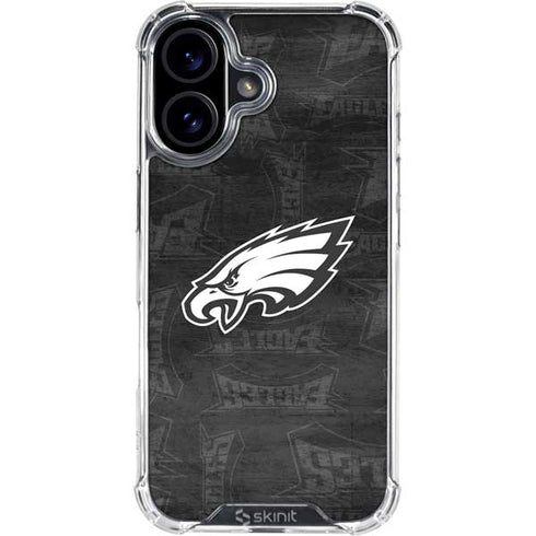 NFL Philadelphia Eagles Black & White iPhone 17 Clear Case