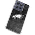 NFL Philadelphia Eagles Black & White Moto G 5G (2025) Clear Case