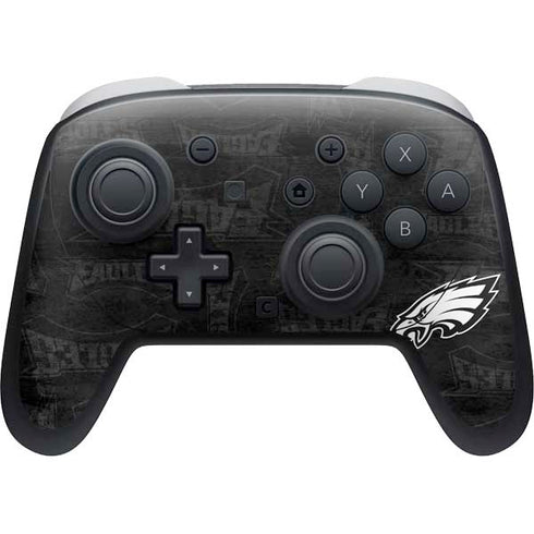 NFL Philadelphia Eagles Black & White Nintendo Skins