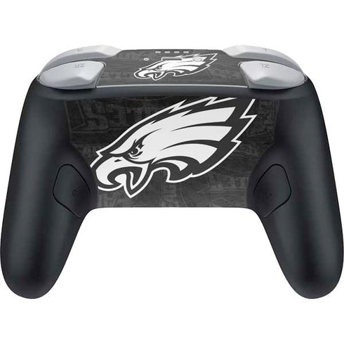 NFL Philadelphia Eagles Black & White Nintendo Switch 2 (2025) Pro Controller Skin