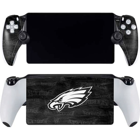 NFL Philadelphia Eagles Black & White PlayStation Portal Remote Player Skin