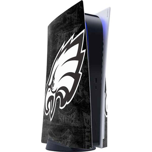 NFL Philadelphia Eagles Black & White PlayStation PS5 Skins