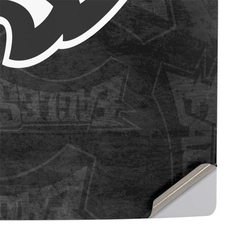NFL Philadelphia Eagles Black & White PS5 Pro Console Skin
