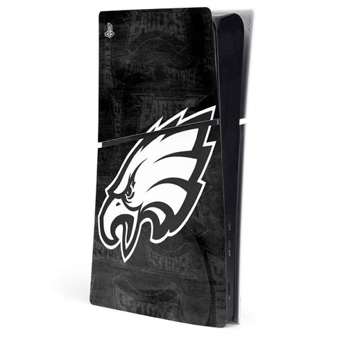 NFL Philadelphia Eagles Black & White PlayStation PS5 Skins
