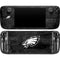 NFL Philadelphia Eagles Black & White Steam Deck Handheld Gaming Computer OLED Skin